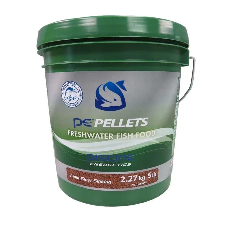 PE Mysis Pellets Freshwater 5 lb Bucket (3mm) - PE Mysis