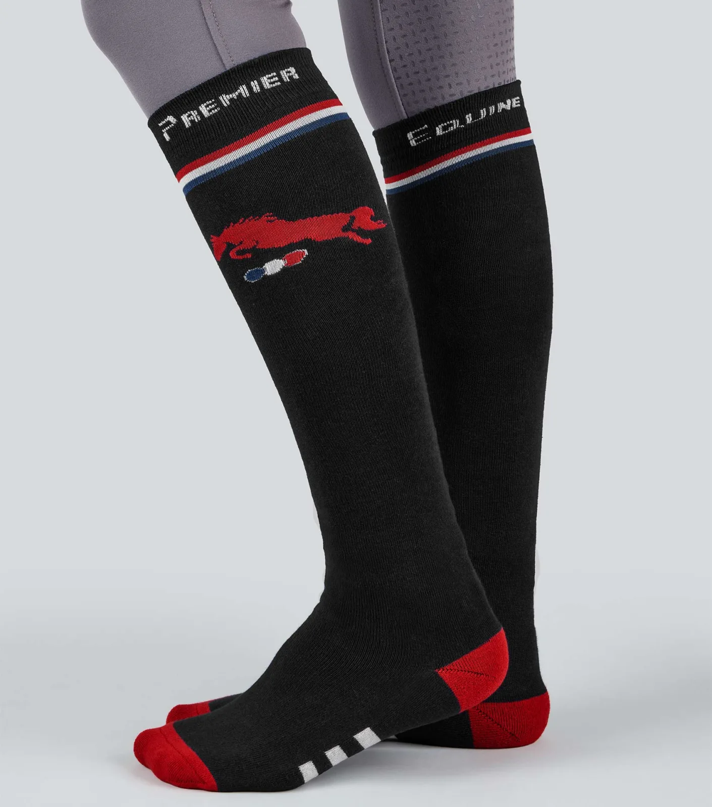 PE Sports Highlight Riding Socks (1 Pair) Black