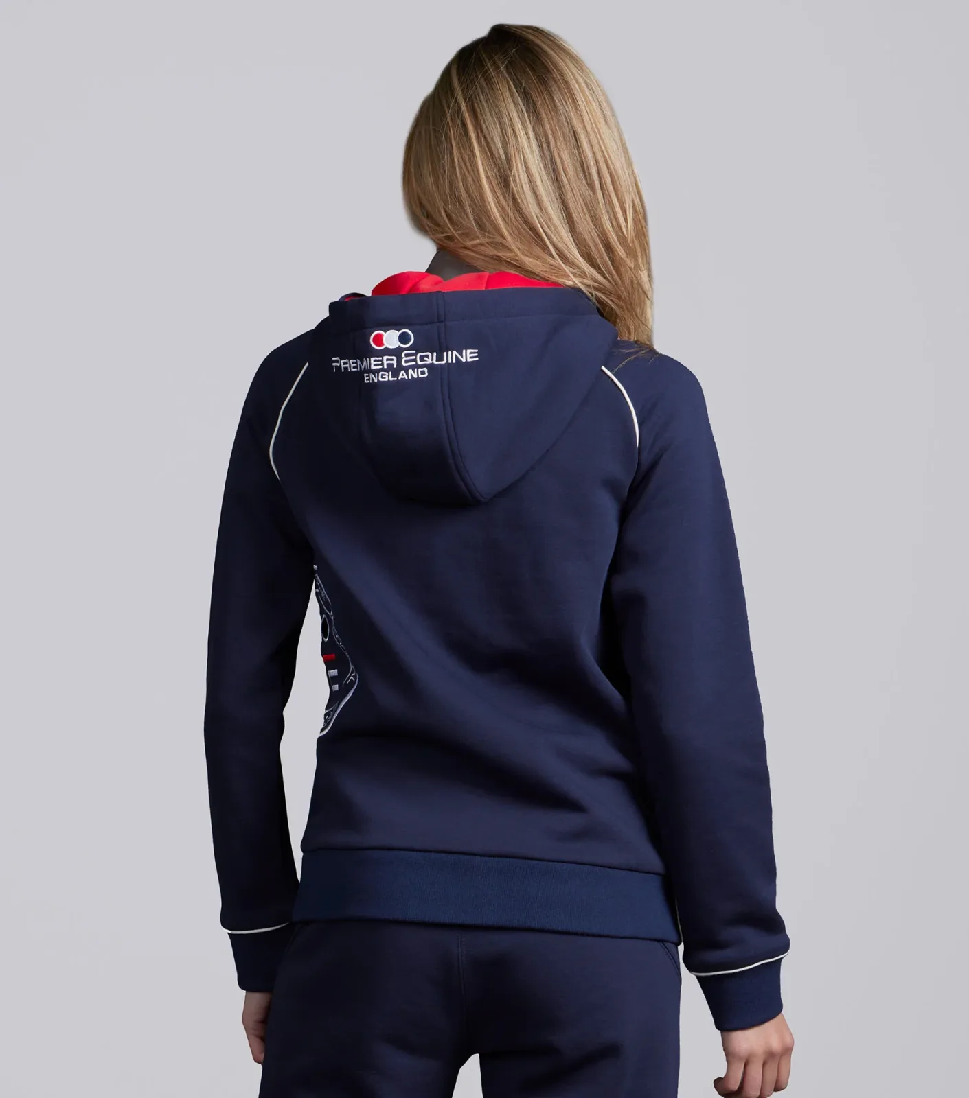 PE Team Quarter Zip Hoodie Navy - Image 2