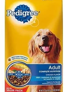 Pedigree Adult Complete Nutrition Roasted Chicken Rice and Vegetables Dry Dog Food - 50 lb Bag