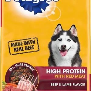 Pedigree Adult High Protein Red Meat Beef and Lamb Dry Dog Food - 50 lb Bag