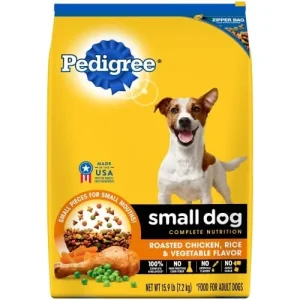 Pedigree Adult Small Dog Complete Nutrition Roasted Chicken and Vegetables Dry Dog Food - 15.9 lb Bag