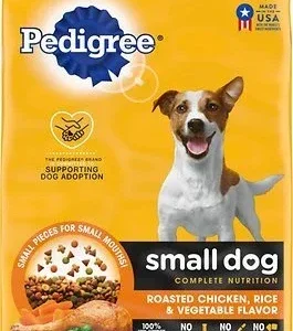 Pedigree Adult Small Dog Complete Nutrition Roasted Chicken Rice and Vegetables Dry Dog Food - 14 lb Bag