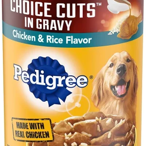 Pedigree Choice Cuts with Chicken and Rice Canned Dog Food - 13.2 oz - Case of 12