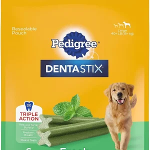 Pedigree Dentastix Fresh Large Dog Dental Chew Treats - 5 oz - 6 Count