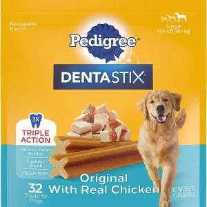 Pedigree Dentastix Large Dog Dental Chew Treats - 1.66 lb - 32 Count -