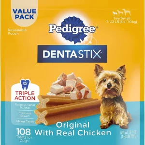 Pedigree Dentastix Mini Dog Dental Chew Treats - 1.63 lb - 108 Count