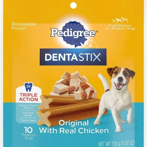 Pedigree Dentastix Sm/Medium Dog Dental Chew Treats - 5.6 oz - 10 Count