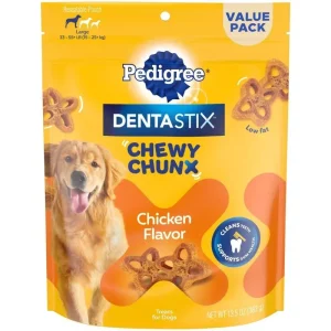 Pedigree Dentistix Large Chewy Chunx Dog Dental Chew Treats - 13.5 oz