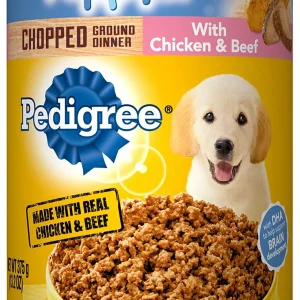 Pedigree Heathy Start Chicken and Beef Canned Dog Food - 13.2 oz - Case of 12