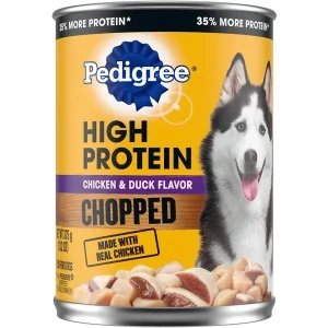 Pedigree High Protein Loaf Chicken and Duck Canned Dog Food - 13.2 oz - Case of 12