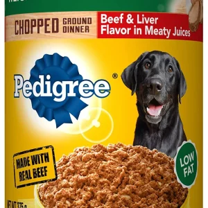 Pedigree Lean Beef & Liver Canned Dog Food - 13.2 oz - Case of 12