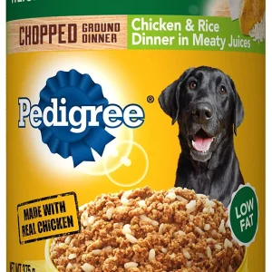Pedigree Lean Chicken and Rice Dinner in Meaty Juices Canned Dog Food - 13.2 oz - Case of 12