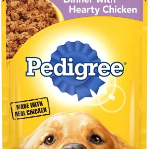 Pedigree Meaty Ground with Hearty Chicken Canned Dog Food - 3.5 oz - Case of 16