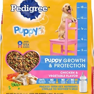 Pedigree Puppy Growth and Protection Chicken and Vegetables Dry Dog Food - 30 lb Bag