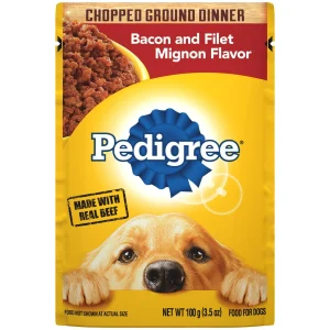 Pedigree Traditional Ground Dinner with Filet Mignon and Beef Multi-Pack Canned Dog Food - 13.2 oz - Case of 24