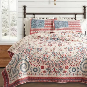 Peking Handicraft Inc. Boho Americana 3pc Quilt Set FQ
