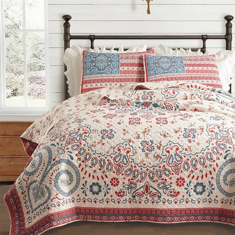 Peking Handicraft Inc. Boho Americana 3pc Quilt Set KG