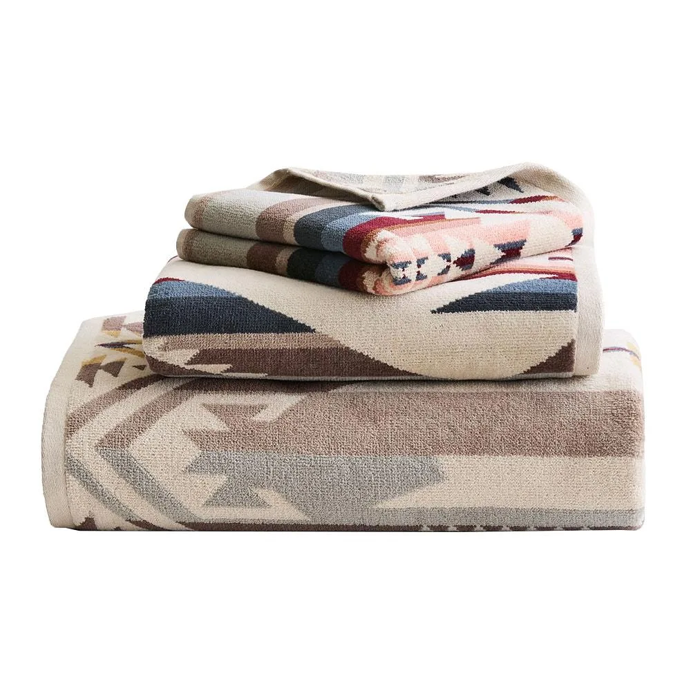 Pendleton Woolen Mills Inc. White Sands Tan 3 Piece Towel Set