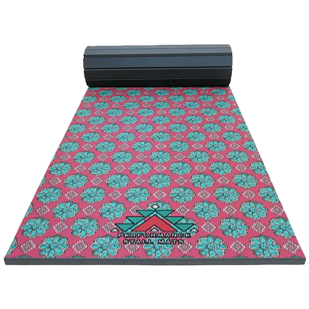 Performance Stall Mats Pink Squash Blossom 5x10 Stall Mat - Image 2