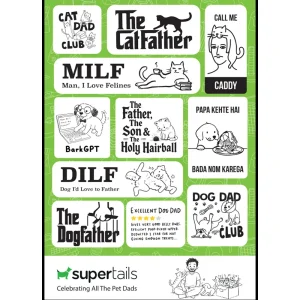 Pet Dad Energy - Father's Day Sticker Pack