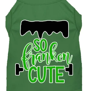 Pet Dog & Cat Shirt Screen Printed, "So Franken Cute"