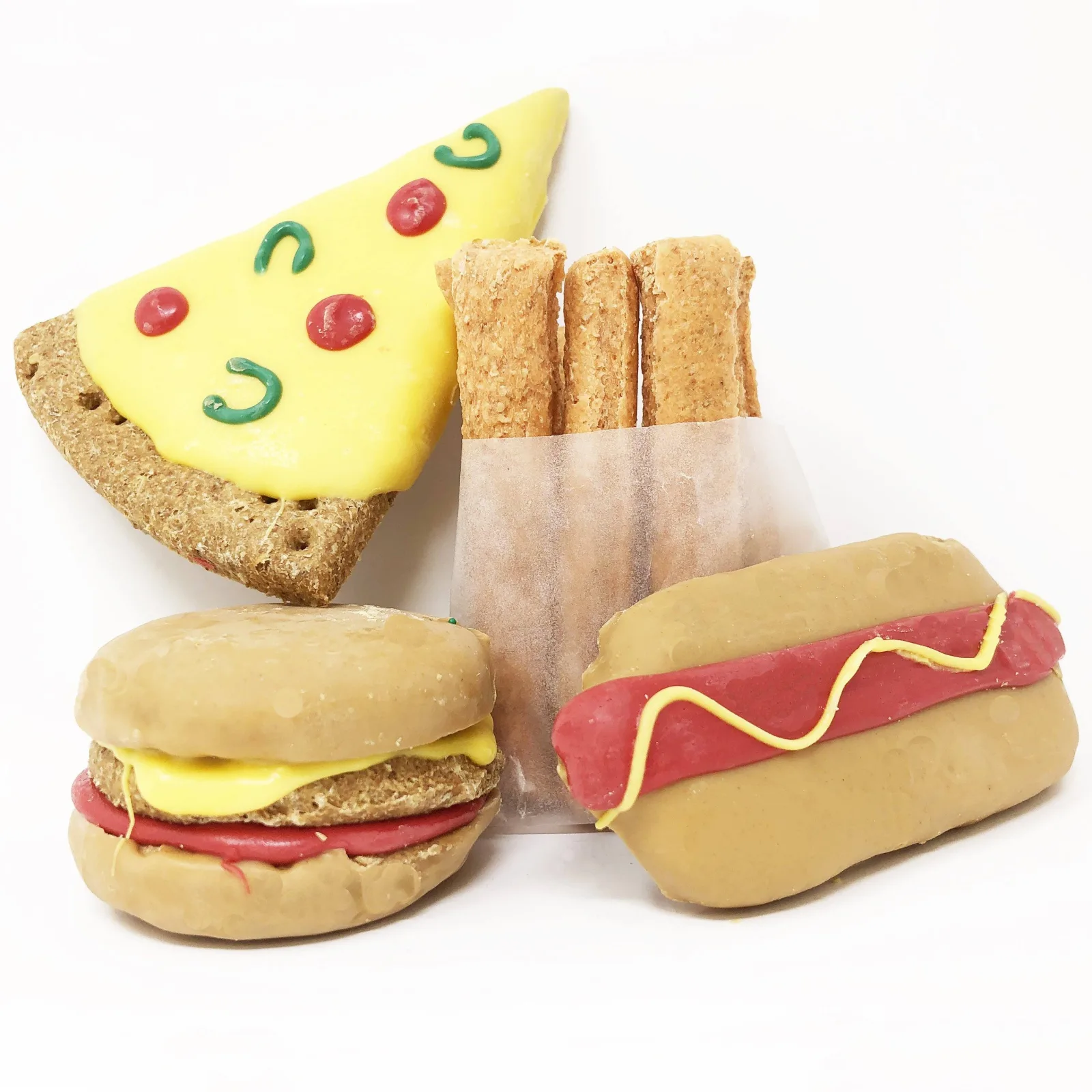 Pet Life 4 Piece All American Whole Wheat Oat and Yogurt Dog Biscuit Set