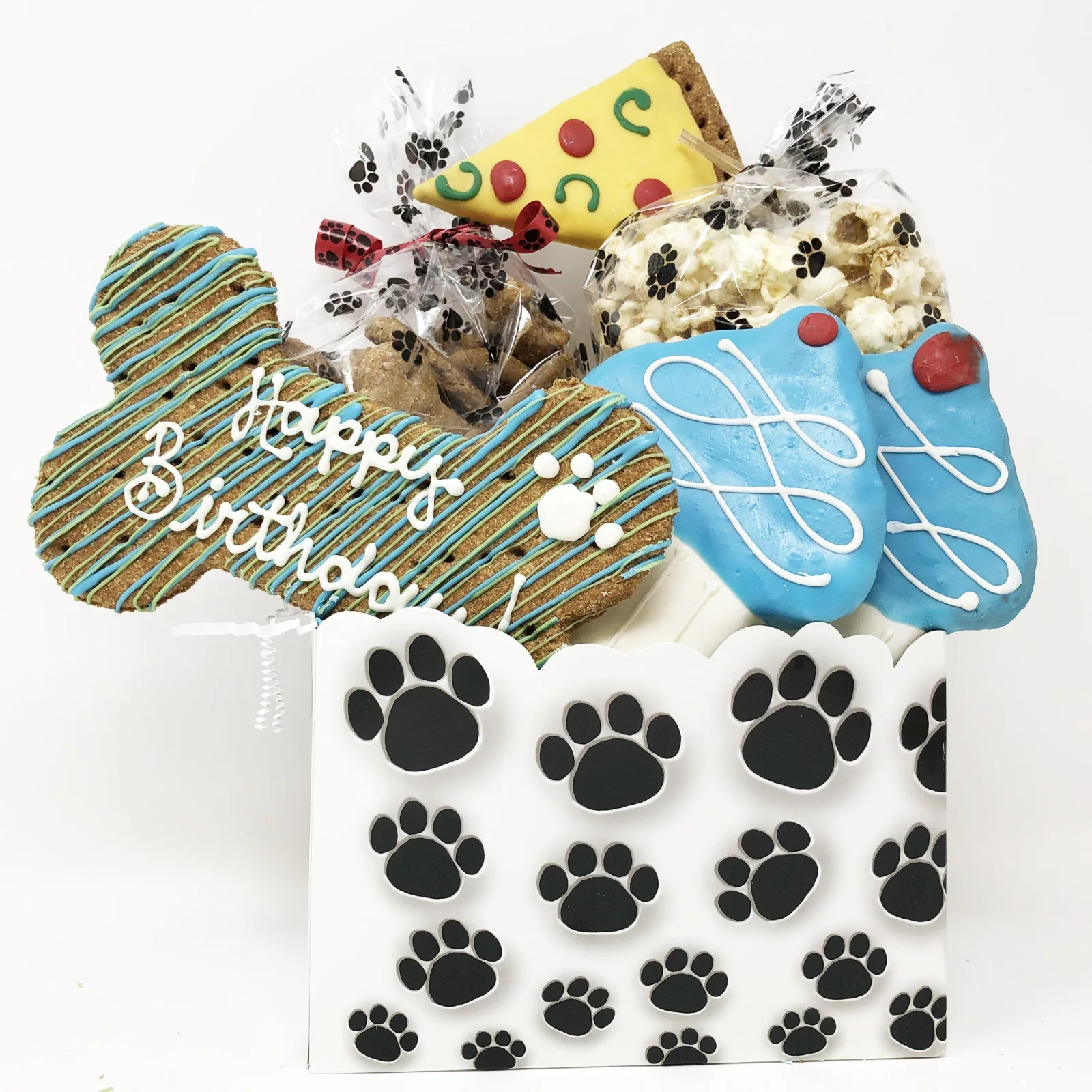 Pet Life 6 Piece 'Happy Birthday' Dog Biscuits and Treats Gift Set