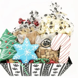 Pet Life 7 Piece Large Christmas Dog Biscuits and Treats Holiday Gift Set
