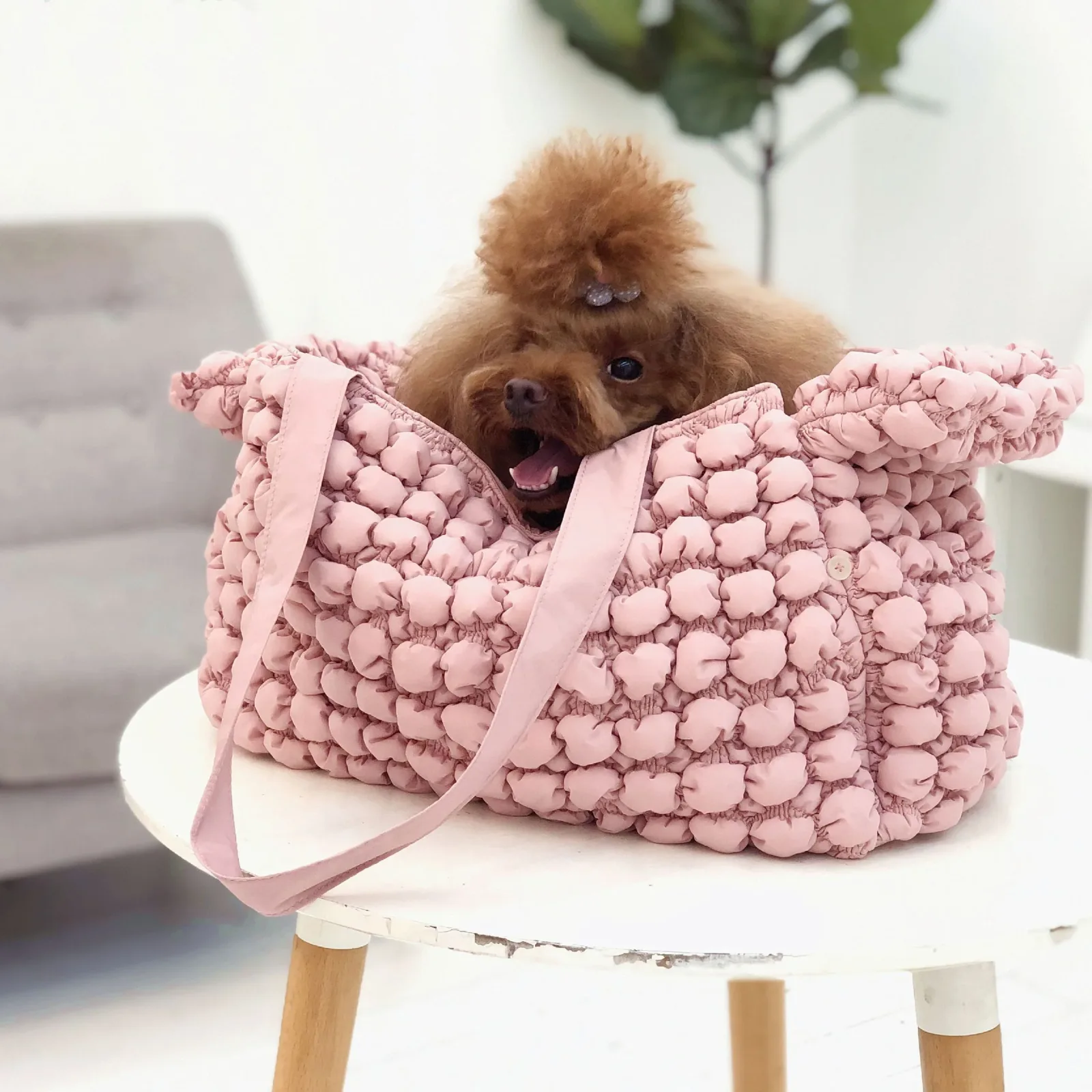 Pet Life ® 'Bubble Vogue' Ultra-Plush Fashion Designer Pet Carrier - Image 2