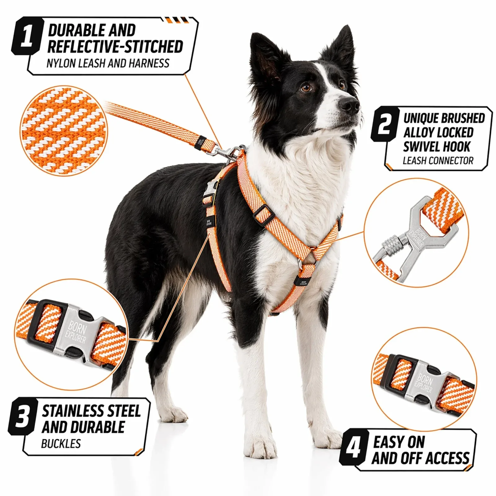 Pet Life ® 'Escapade' Outdoor Series 2-in-1 Convertible Dog Leash and Harness - Image 2
