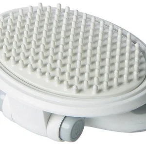 Pet Life ® 'Gyrater' Swivel Travel Silicone Massage Grooming Cat Brush