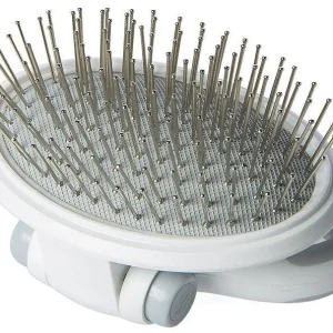 Pet Life ® 'Gyrater' Travel Swivel Pet Grooming Pin Brush