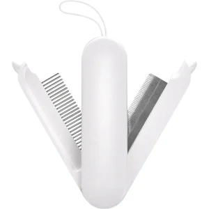 Pet Life ® 'JOYNE' Multi-Functional 2-in-1 Swivel Travel Grooming Comb and Deshedder