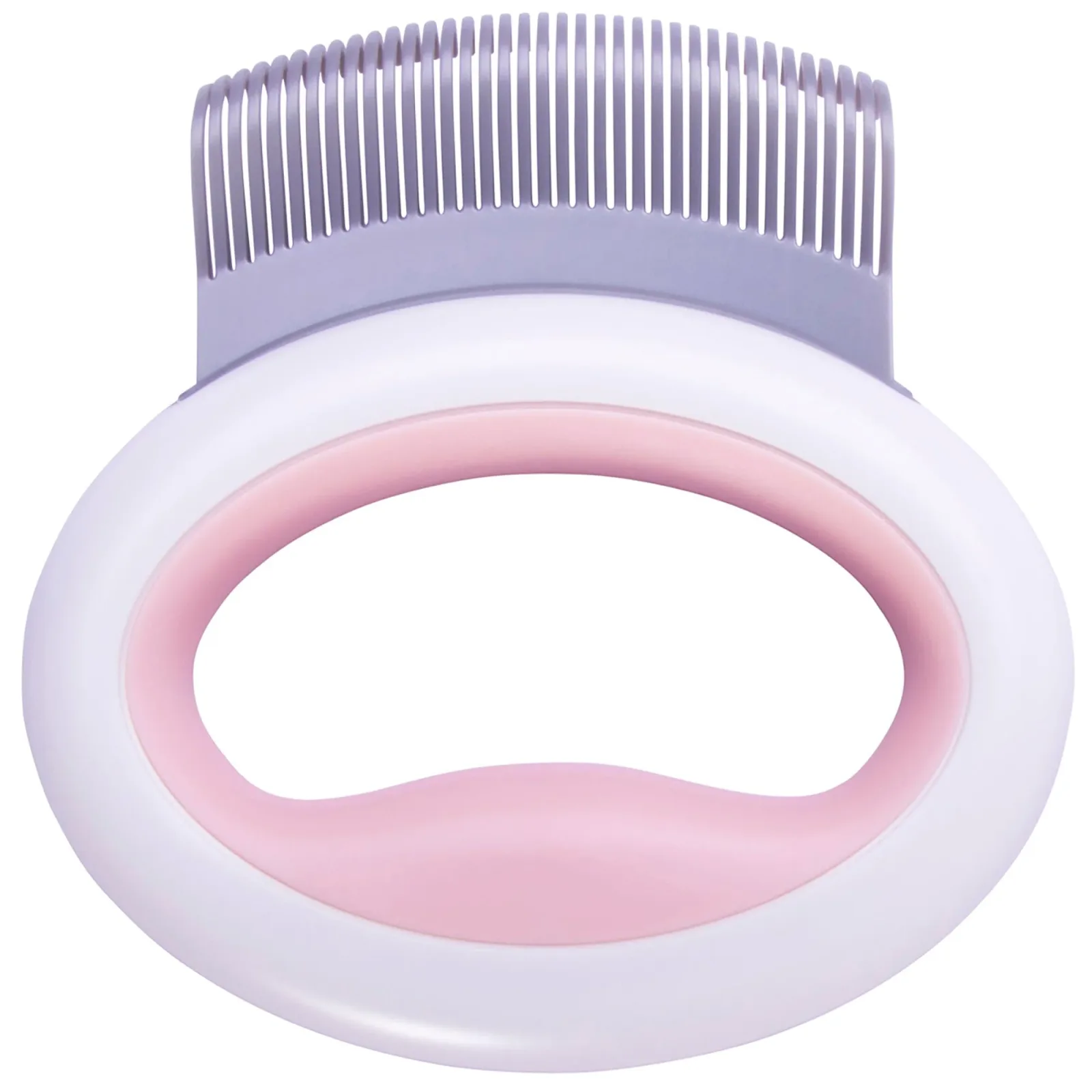 Pet Life ® 'Knuckler' Handheld Travel Flexible Grooming Pet Rake Comb