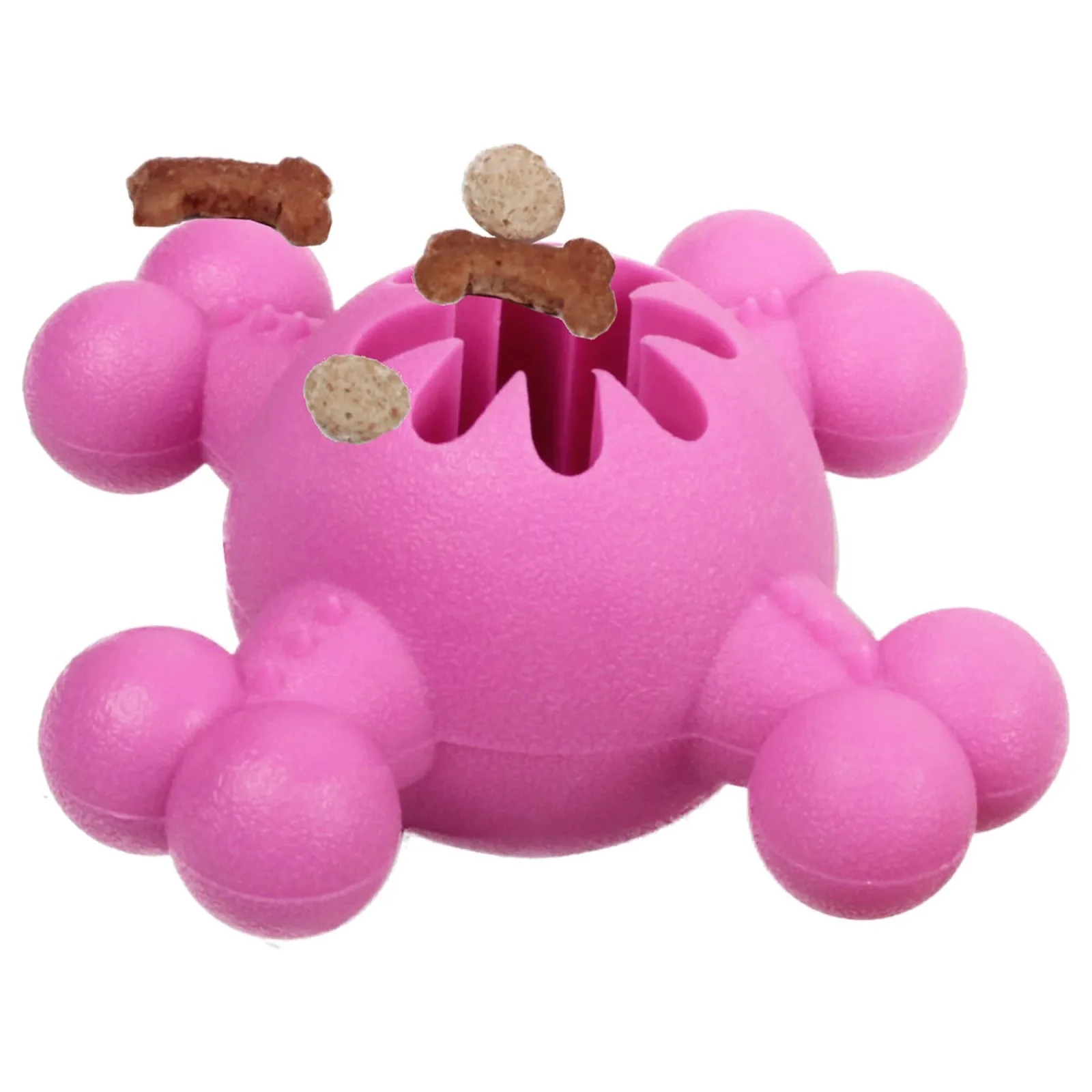 Pet Life ® 'Quadra-Bone' TPR Treat Dispensing Durable Dog Toy - Image 2