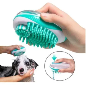 Pet Life ® 'Swasher' Shampoo Dispensing Massage and Bathing Brush