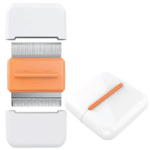 Pet Life ® 'Zipocket' 2-in-1 Underake and Stainless Steel Travel Grooming Pet Comb