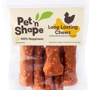 Pet n Shape Long Lasting Chewz 4" Bone Fortified w/Glucosamine & Chondroitin