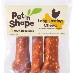 Pet n Shape Long Lasting Chewz 6" Bone Dog Treat w/Glucosamine & Chondroitin