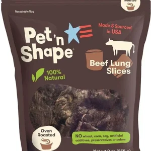 Pet 'n Shape Natural Beef Lung Slices Dog Treats
