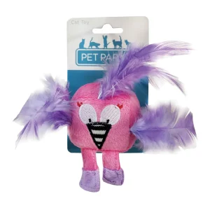 Pet Park Blvd Feathered Flamingo Toy
