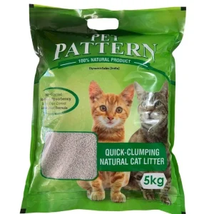 Pet Pattern Natural Unscented Clay Quick Clumping Cat Litter