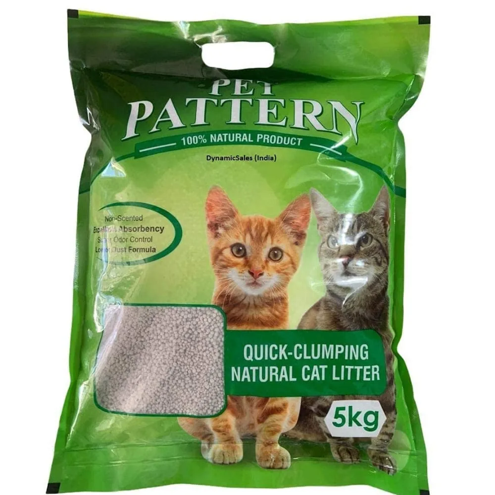Pet Pattern Natural Unscented Clay Quick Clumping Cat Litter