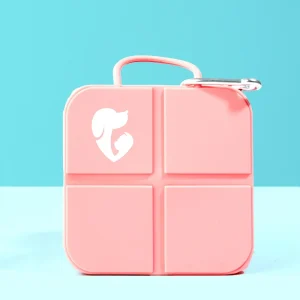 Pet Set Go Foldable Square Bowl for Dogs (Pink)