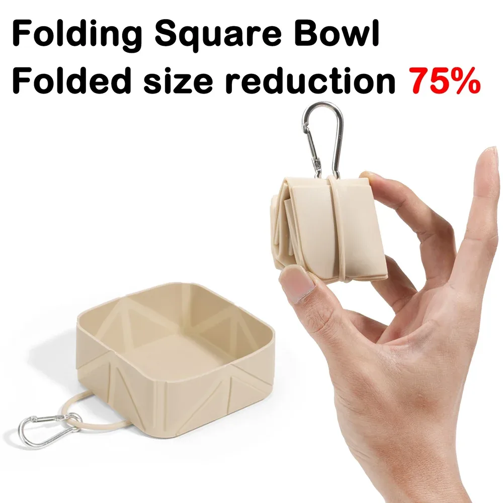 Pet Set Go Foldable Square Bowl for Dogs (Pink) - Image 2