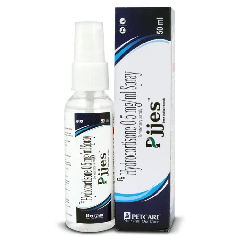 Petcare Pjjes (Hydrocortisone) Spray for Dogs & Cats (50ml) - Image 2