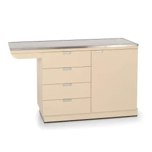 PetLift 44鈥?Exam Table Cabinet SS Top with Left Side Overhang