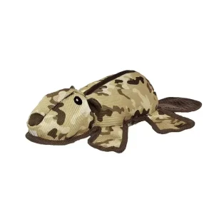 Petlou Camo Critters Frilled Dragon Plush Squeaky Dog Toy – 16"