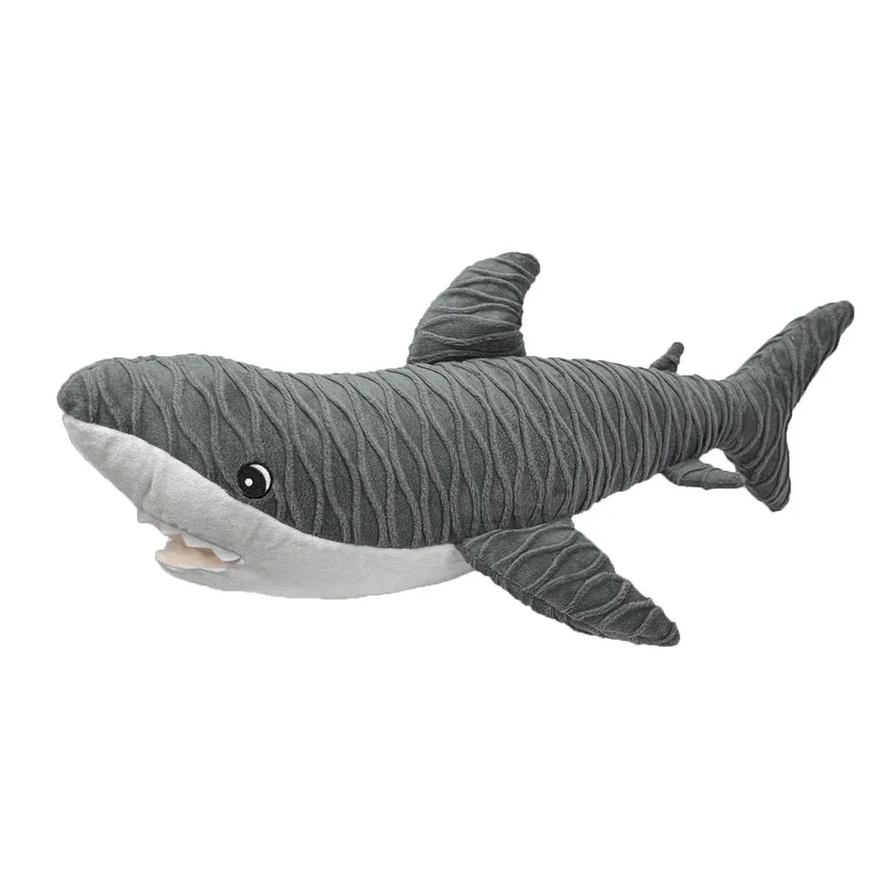 Petlou Groovyz Shark Plush Squeaky Dog Toy – 15"